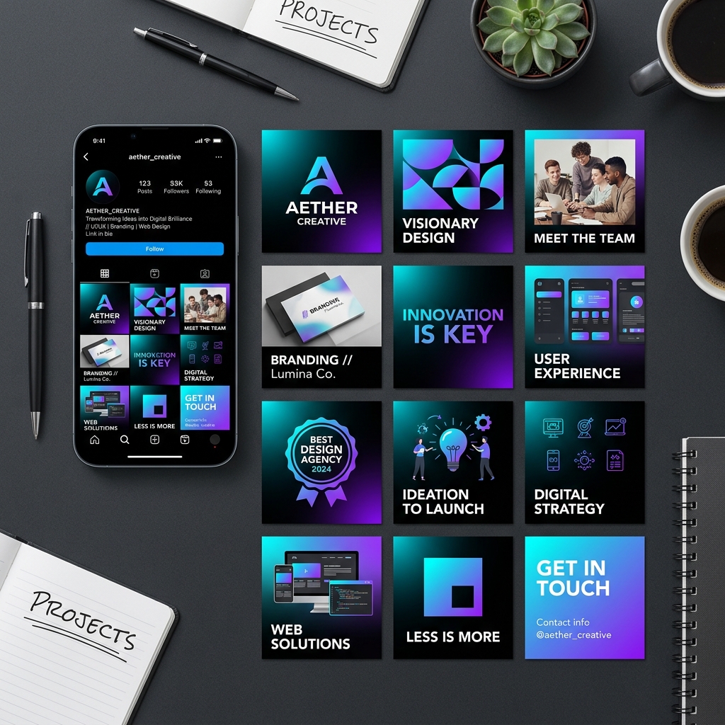 Social Media Grid